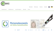 Tablet Screenshot of ecsec.de